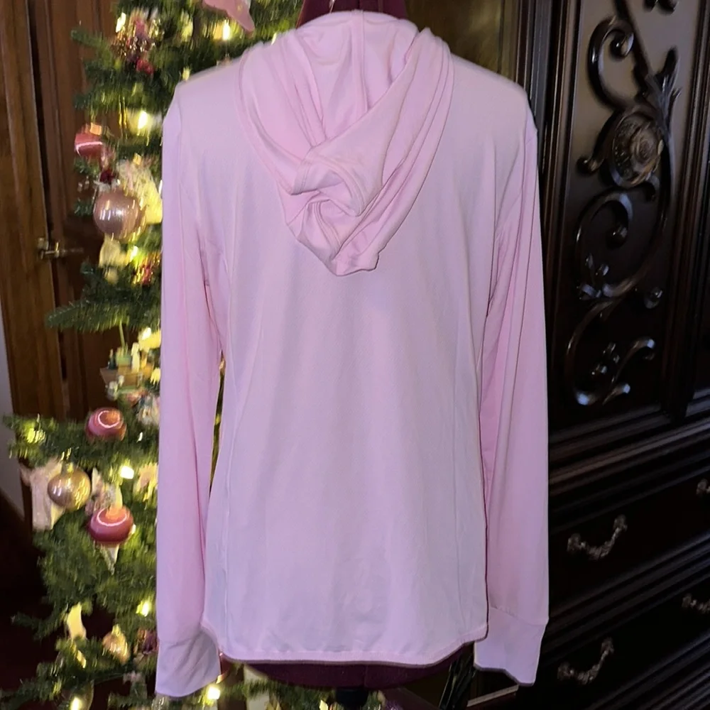 Women's Light Pink Zip-Up Jacket - Picture 4 of 6